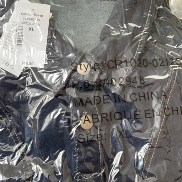 Denim Button Front Dress. (1000) - Picture 6 of 6